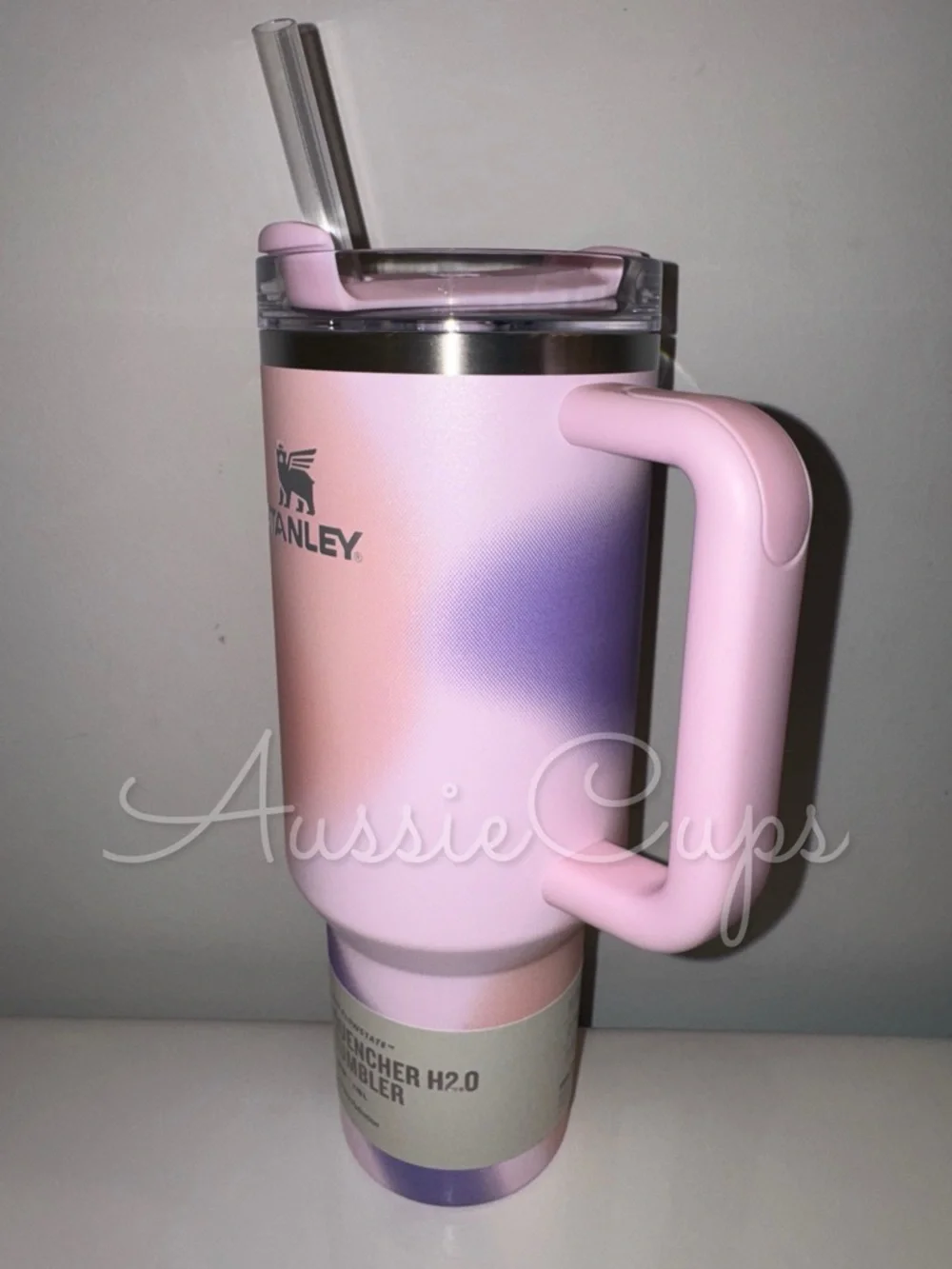 Stanley Rose Petal Motion 40 oz Quencher Tumbler - Pink & Lavender Ombre Mix - Picture 2 of 9